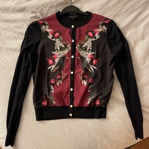 Ted Baker short Floral bird Cardigan